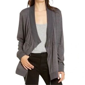 NWOT Allsaints Gina Drape Cardigan, gray size 6